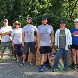 Dun & Bradstreet: Corporate volunteers helped with landscaping at the Concord River Greenway.