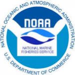 NOAA fisheries blue and white logo