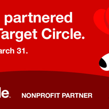 Target Circle Partnership non profit partner logo, "We've partnered with Target Circle" "vote by March 31"
