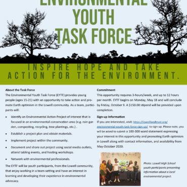 Environmental Youth Task Force Info Sheet
