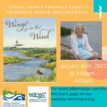 event flier author Julia Walsh and book Wings on the Wing
