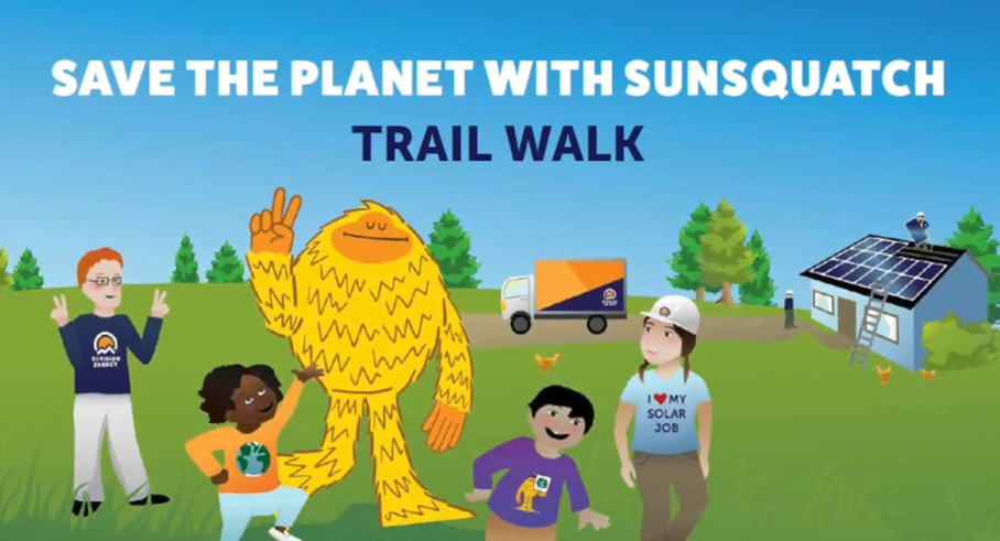 save the planet with sunsquatch trail walk