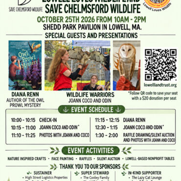 Fundraiser Hosted By Lowell Loves Wildlife and Save Chelmsford Wildlife